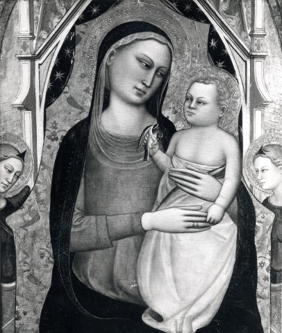 A. C. Cooper — Jacopo di Cione - sec. XIV - Madonna con Bambino in trono e due angeli — insieme